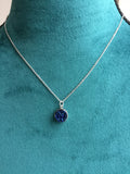 Druzy Necklace, rose gold necklace, rose gold druzy, Faux Druzy Necklace, Druzy Charm, Boho Jewelry, Druzy Necklace