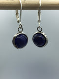 Silver lapis lazuli Earrings, lapis lazuli Earrings, silver Leverback Earrings, Bridal Jewelry, blue stone earrings, lapis earrings,