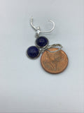 Silver lapis lazuli Earrings, lapis lazuli Earrings, silver Leverback Earrings, Bridal Jewelry, blue stone earrings, lapis earrings,