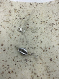Shell necklace, cowrie shell choker, silver shell jewelry, summer necklace, beach choker