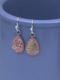 Botanical earrings, pressed flower jewelry, summer earrings, dried flower earrings, pretty and pressed