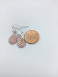 Botanical earrings, pressed flower jewelry, summer earrings, dried flower earrings, pretty and pressed