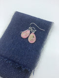 Botanical earrings, pressed flower jewelry, summer earrings, dried flower earrings, pretty and pressed