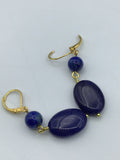 Silver or gold lapis lazuli Earrings, lapis lazuli Earrings, silver Leverback Earrings, Bridal Jewelry, blue stone earrings, lapis earrings,