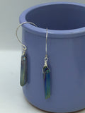 Sterling silver crystal earrings, electroplated crystal earrings, cute earrings, boho jewelry