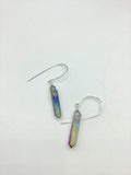 Sterling silver crystal earrings, electroplated crystal earrings, cute earrings, boho jewelry
