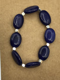lapis lazuli bracelet, beaded bracelet, layering bracelet, boho jewelry, lapis bracelet, druzy bracelet, drusy jewelry