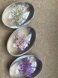 Botanical earrings, pressed flower jewelry, summer earrings, dried flower earrings, pretty and pressed