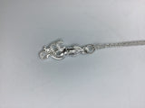 Squid Necklace, Silver Squid Necklace, Squid Jewelry