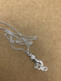 Squid Necklace, Silver Squid Necklace, Squid Jewelry