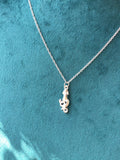 Squid Necklace, Silver Squid Necklace, Squid Jewelry