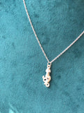 Squid Necklace, Silver Squid Necklace, Squid Jewelry
