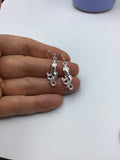 Squid Earrings, silver squid earrings, squid jewelry