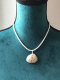 Shell and Pearl necklace, fun, summer, beach jewelry with a boho style