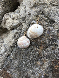 Beach shell earrings in rose gold, gold or silver, beach jewelry, zoom jewelry, summer earrings, boho jewelry, rose gold jewellery,