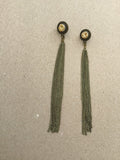 Bronze tassel earrings, gold Druzy, drusy jewelry, resin druses, tassel earrings, bridesmaid earrings, gift for her, statement