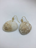 Beach shell earrings in rose gold, gold or silver, beach jewelry, zoom jewelry, summer earrings, boho jewelry, rose gold jewellery,