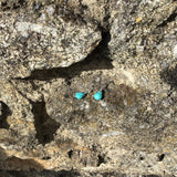Tiny turquoise tear drop earrings, turquoise earrings, turquoise earrings in silver, gold or rose gold