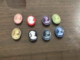 Cameo necklace, dainty cameo necklaces, vintage look cameo