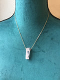 Rose quartz necklace, Rose gold Necklace, gemstone, bridal jewelry, best friend gift,  valentine, boho jewelry, pink stone necklace