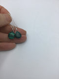 Malachite Earrings, malachite and silver earrings, for her, boho jewelry