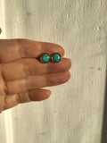 Birthstone gift Turquoise earrings Rose Gold Stud Earrings, Turquoise Earrings, Rose Gold Stud Earrings, Bridesmaid gift, boho