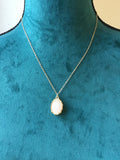 gold rose quartz necklace, gold necklace, rose quartz necklace, blush pink, bridesmaid necklace, bridesmaid gift, gold,