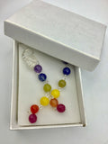 Chakra stone bracelet, amethyst, garnet, peridot, lapis lazuli, jade, orange agate, clear quartz, healing stone bracelet yoga jewelry,