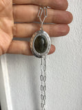 Rose quartz Locket, Labradorite locket, Oval Silver or Gold Locket with Rose quartz or labradorite