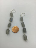 Labradorite earrings in rosegold, gold or silver