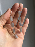 Labradorite earrings in rosegold, gold or silver