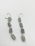 Labradorite earrings in rosegold, gold or silver