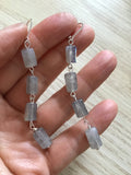 Labradorite earrings in rosegold, gold or silver