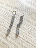 Labradorite earrings in rosegold, gold or silver