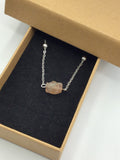 Raw rough citrine choker, birthstone choker, citrine necklace, birthday gift, gift for her,