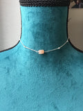 Raw rough citrine choker, birthstone choker, citrine necklace, birthday gift, gift for her,