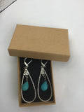 Boho Chic Turqouise Earrings, Turquoise Jewelry, Bohemian jewelry,  December birthstone, Gift for her, cute gift,, Birthstone December,