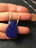 Lapis lazuli Necklace,  Lapis Pendant, stone necklace, modern bohemian, layering necklace