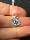 Evil eye necklace in gold or silver, perfect gift, protection jewelry, gift for bff, gift for mom,