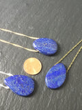Lapis lazuli Necklace,  Lapis Pendant, stone necklace, modern bohemian, layering necklace