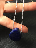 Lapis lazuli Necklace,  Lapis Pendant, stone necklace, modern bohemian, layering necklace
