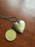 Heart locket in bronze, great birthday gift,  Photo Locket, Mother's Day Gift, vintage look locket
