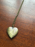 Heart locket in bronze, great birthday gift,  Photo Locket, Mother's Day Gift, vintage look locket