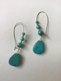 Chunky Statement Turqouise Earrings,