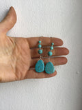 Chunky Statement Turqouise Earrings,