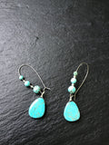 Chunky Statement Turqouise Earrings,