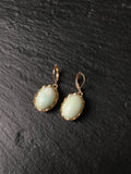 Elegant gold earrings, lapis lazuli, moss agate, rose quartz, pyrite,  amazonite, tiger eye, gift for her, elegant gift, anniversary gift,