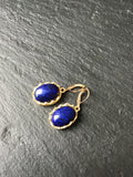Elegant gold earrings, lapis lazuli, moss agate, rose quartz, pyrite,  amazonite, tiger eye, gift for her, elegant gift, anniversary gift,