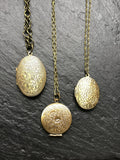 Bronze locket, with choose your chain, memory locket, gift for her