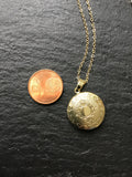 Gold locket, with choose your chain, photo locket, gift for her, add your photo,